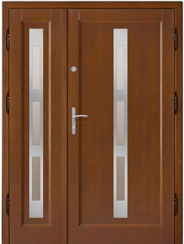 drzwi zewnętrzne drewniane KamadoorK-E1+dostawka