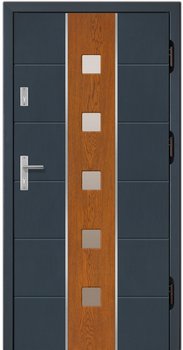 drzwi zewnętrzne drewniane KamadoorK-F3Dwukolor