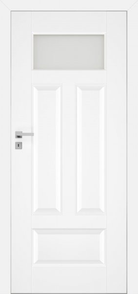 drzwi białe do łazienki model klasyczny dre Nestor 4